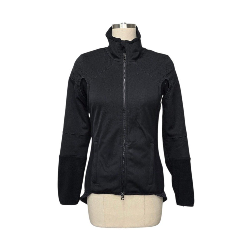 Adidas by Stella McCartney Black Full Zip Performance Jacket Size Small Sporty